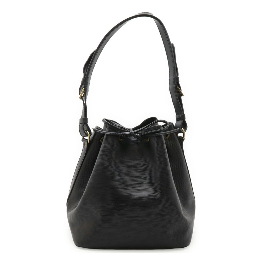 LOUIS VUITTON Epi Shoulder Bag Hobo Drawstring Noir Black